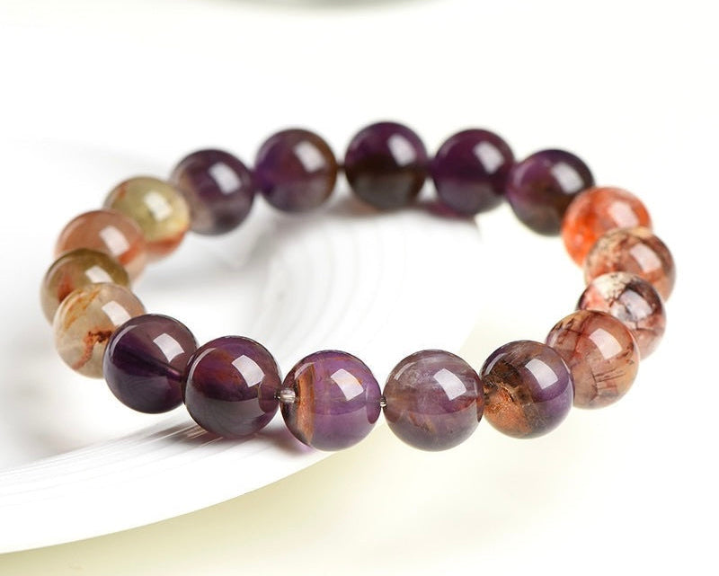 Auralite 23 bracelet with multiple minerals for chakra alignment and positive energy