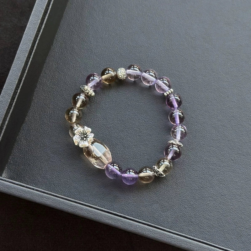 Healing crystal bracelet featuring Ametrine – supports balance of mind and spirit, ideal for clarity, intuition, and emotional harmony.