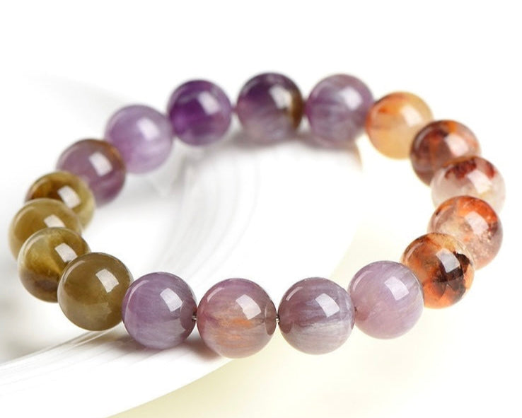 Natural Auralite 23 bracelet for meditation, inner clarity, and calm focus