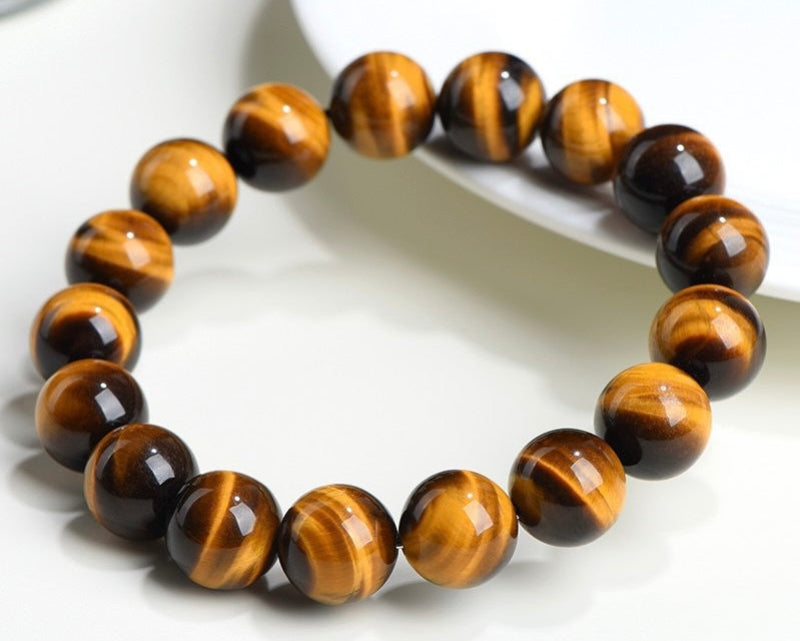 Brown Tiger Eye bracelet – healing crystals for success, manifestation, and clear focus