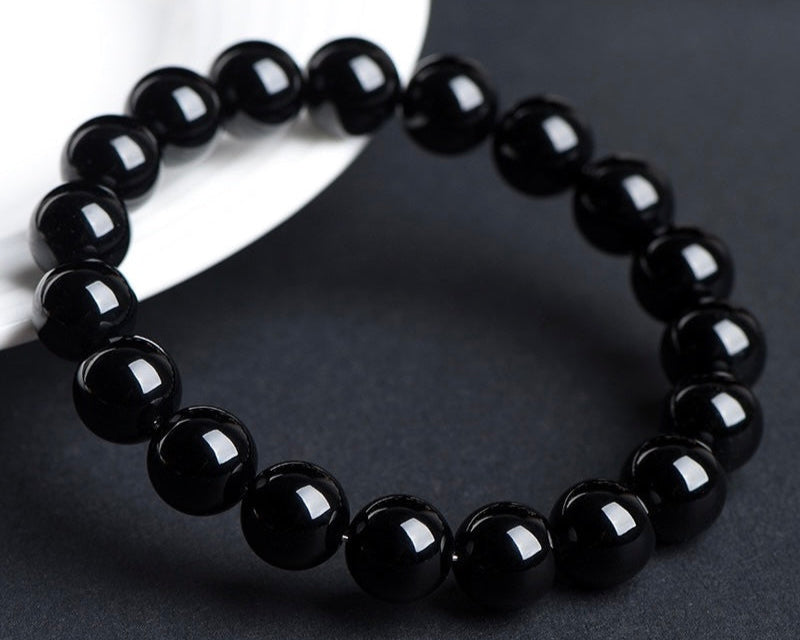 Obsidian bracelet supporting emotional strength and resilience