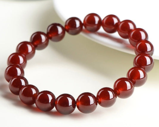 Crystal bracelet for energy – orange red garnet for motivation and grounding