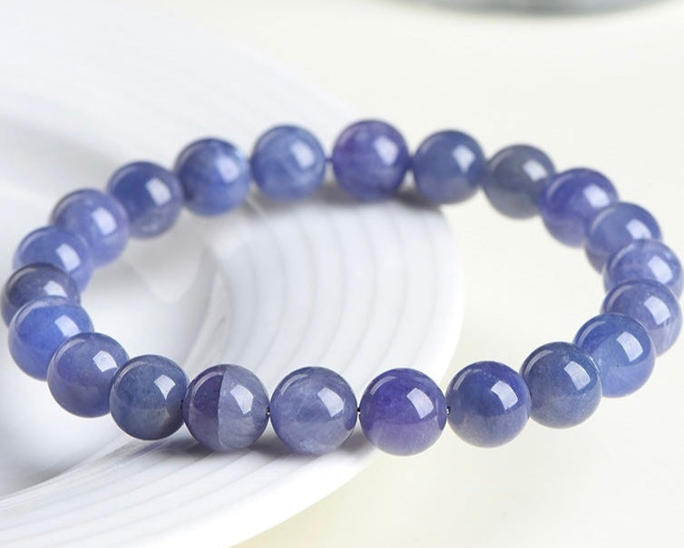 Tanzanite bracelet supporting stress relief and positive energy flow