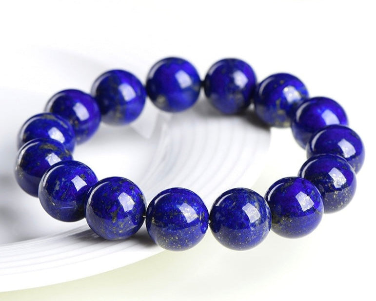 Healing crystal bracelet featuring Lapis Lazuli for meditation and mental focus
