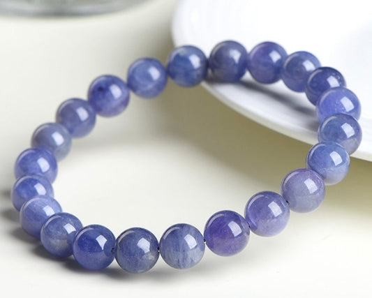 Healing crystal bracelet featuring Tanzanite for spiritual growth and mental focus