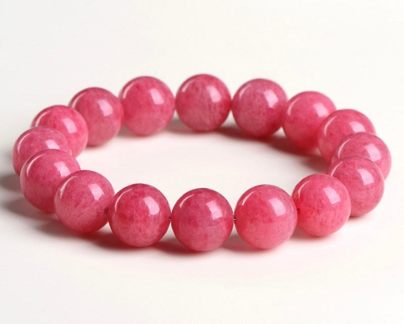 Healing crystal bracelet – rhodonite for inner strength, calmness, and emotional healing