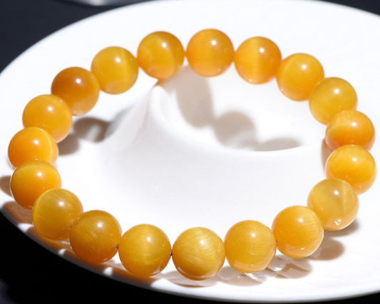 Healing crystal bracelet – tiger eye beads for motivation, grounding, and clarity