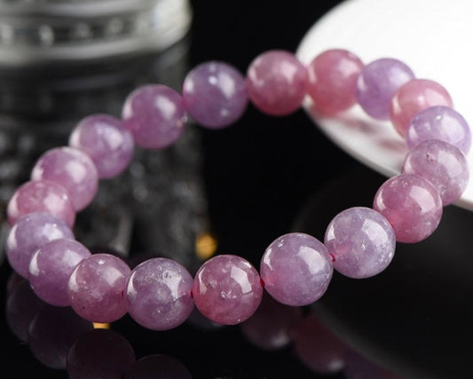 Healing Lepidolite bracelet – energy crystal for emotional balance, focus, and peace of mind