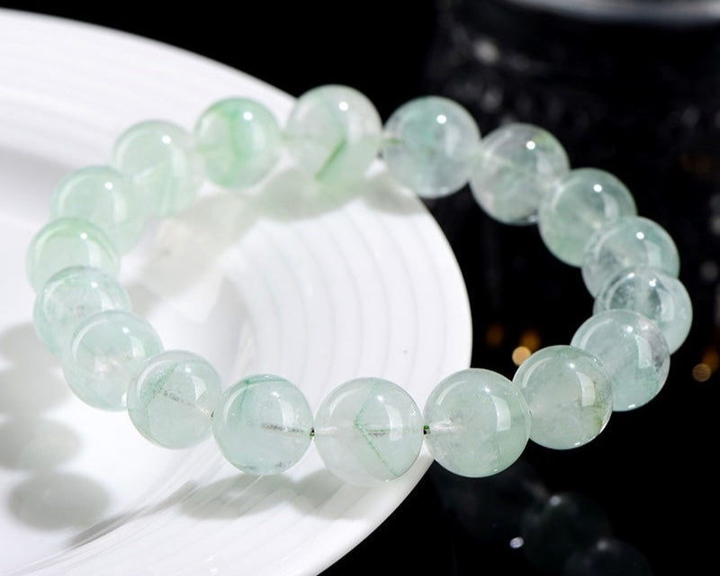 Light Green Phantom Quartz bracelet supporting focus, mindfulness, and calm