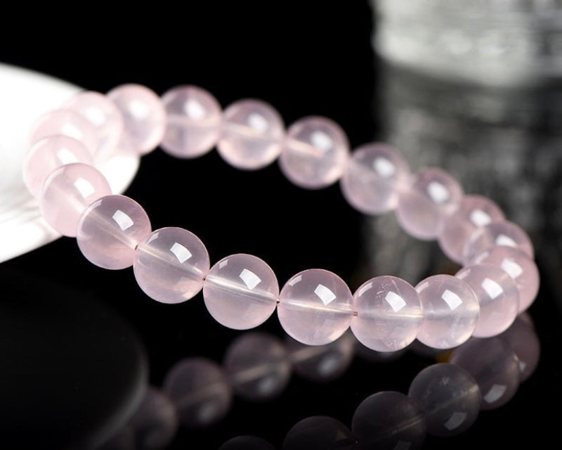 Rose Quartz bracelet – crystal for anxiety relief, compassion, and romantic energy