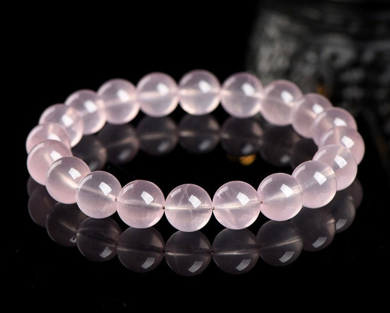 Healing Rose Quartz bracelet – crystal for the heart chakra, emotional balance, and self-love