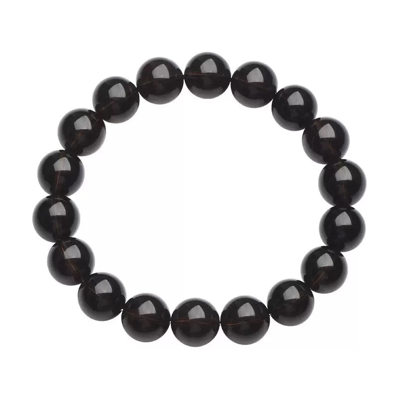 Smoky quartz bracelet – grounding healing crystal bracelet for stress relief and clarity
