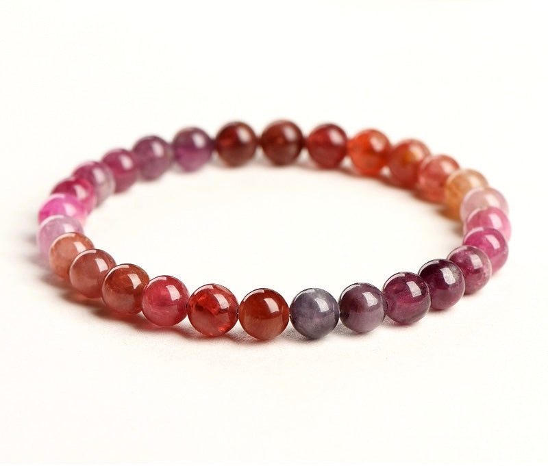 Spinel crystal bracelet supporting energy, manifestation, love, and emotional healing