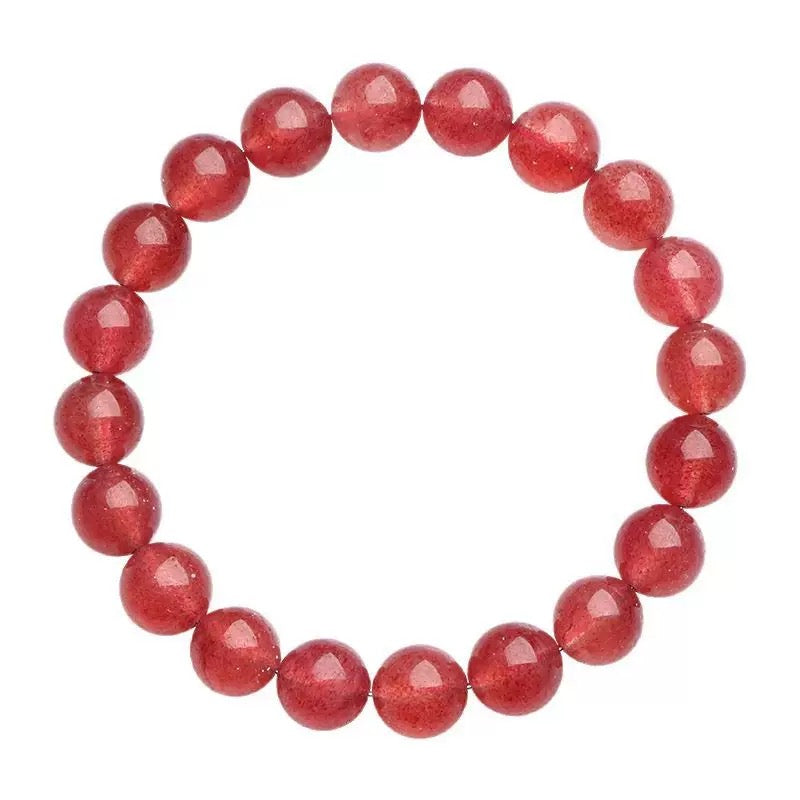 Strawberry quartz bracelet – crystal for love, emotional healing, and self-care