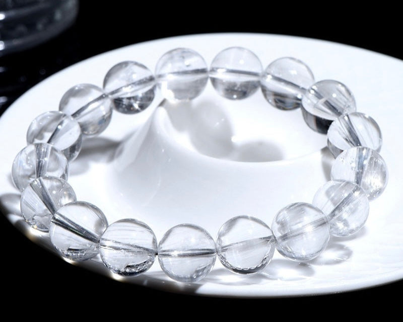 White Topaz crystal bracelet for healing, protection, and positive energy flow