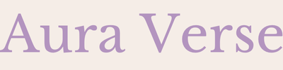 Text 'Aura Verse' in a stylized font on a light yellow background