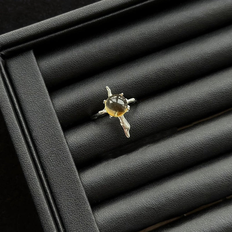 Citrine Sterling Silver Ring