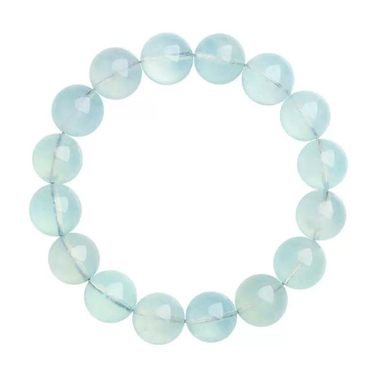 Healing Aquamarine crystal bracelet – soothing stone for anxiety relief, emotional healing, and clarity