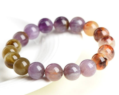 Natural Auralite 23 bracelet for meditation, inner clarity, and calm focus