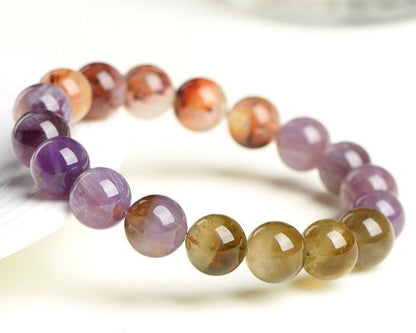 Stretchy beaded Auralite 23 crystal bracelet suitable for both men and women
