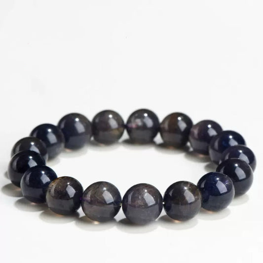Bloodshot iolite bracelet – healing crystal for focus, intuition, and spiritual clarity