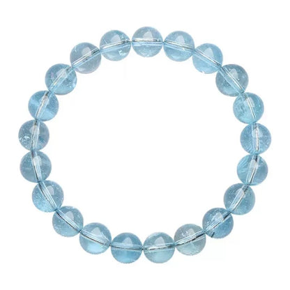 Blue topaz bracelet – healing crystal for clarity, truth, and calm communication