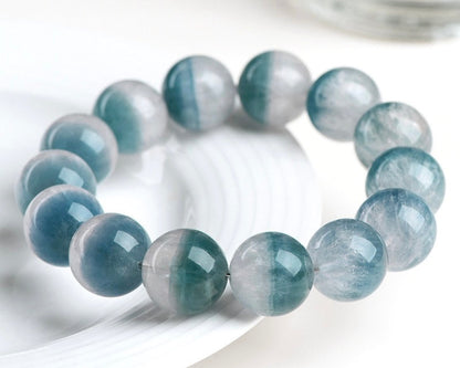 Bracelet with fluorite crystal beads – energy crystal jewelry for confidence and stress relief