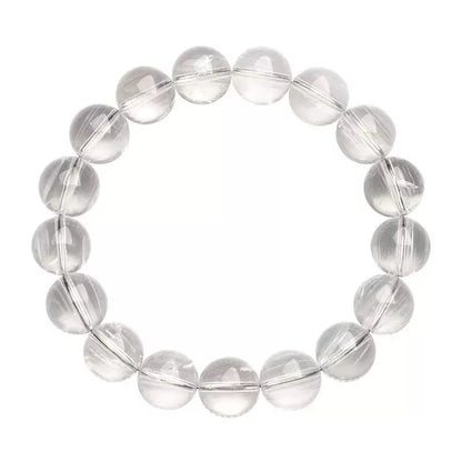 Cat’s Eye White Topaz crystal bracelet with luminous healing beads for women and men