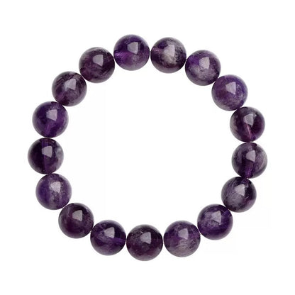 Feather Amethyst crystal bracelet with unique feather-like healing beads for women and men