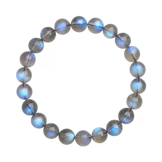 Gray Moonstone crystal bracelet – healing gemstone for intuition, calmness, and emotional balance