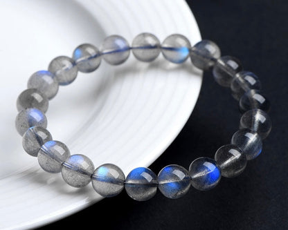 Gray Moonstone jewelry – bracelet for meditation, mindfulness, and energetic grounding