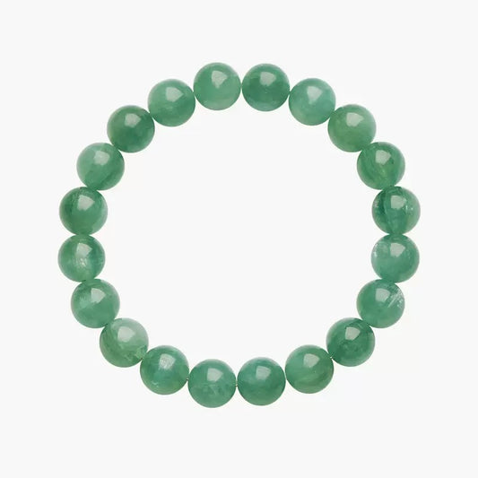 Green Kyanite crystal bracelet with vibrant healing beads for women and men
