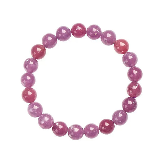 Lepidolite Quartz crystal bracelet – calming stone for anxiety relief, stress management, and emotional healing