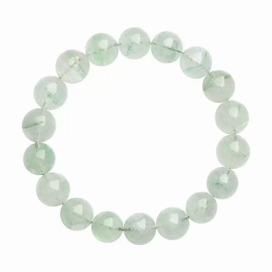 Light Green Phantom Quartz crystal bracelet with natural healing beads for women and men