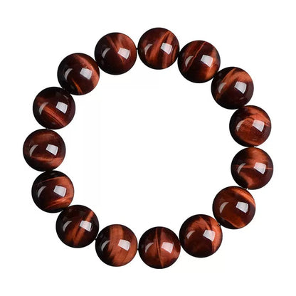 Lightning Red Tiger Eye Bracelet – powerful men's crystal bracelet for strength and protection
