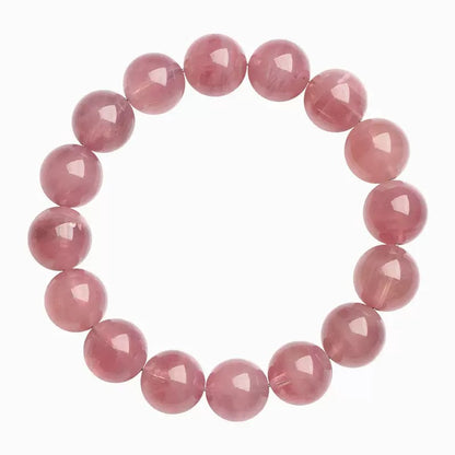 Madagascar rose quartz bracelet – healing crystal for self-love, emotional healing, and beauty