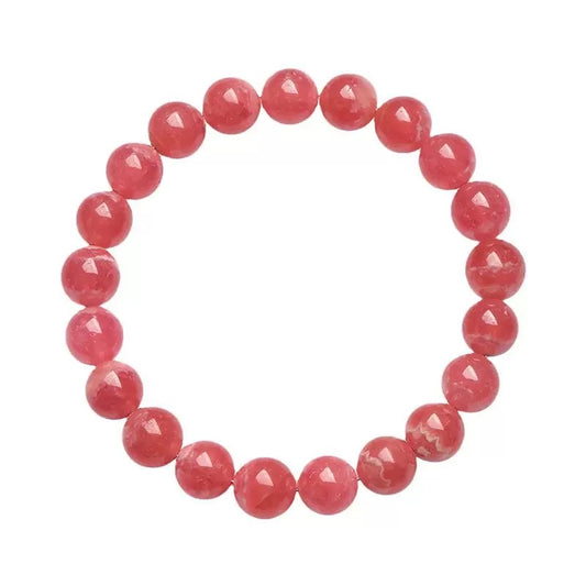 Rhodonite Bracelet by Aura Verse, a handmade gemstone bracelet for love and healing.