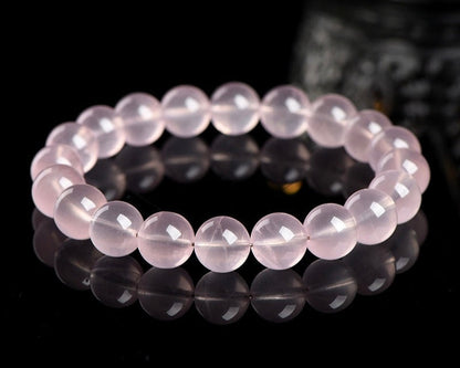 Healing Rose Quartz bracelet – crystal for the heart chakra, emotional balance, and self-love