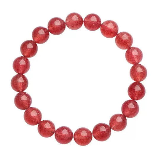 Strawberry quartz bracelet – crystal for love, emotional healing, and self-care