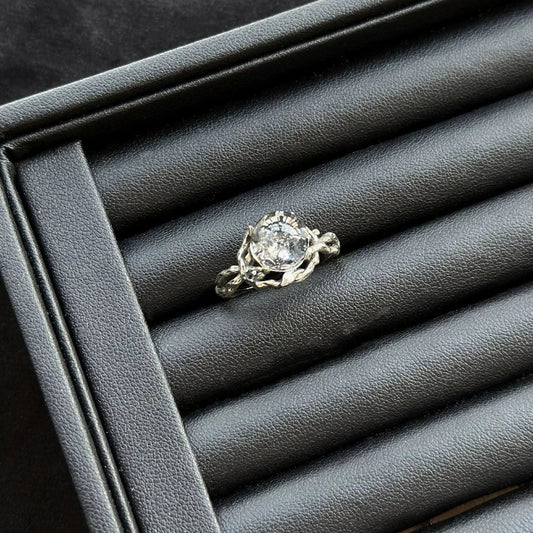 Venom Super Seven Ring with sterling silver, healing crystal ring for energy alignment and spiritual power