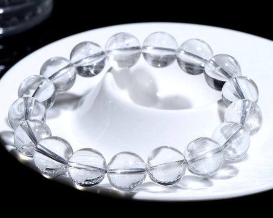 White Topaz crystal bracelet for healing, protection, and positive energy flow